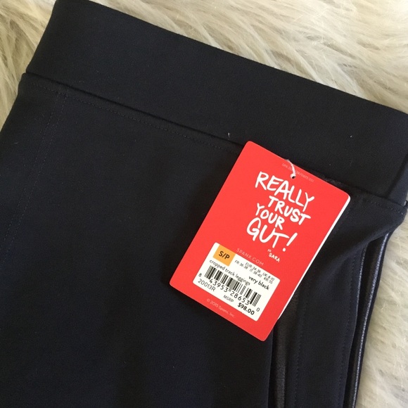 Spanx Faux Leather Detail Track Legging Jogger S - Picture 6 of 7